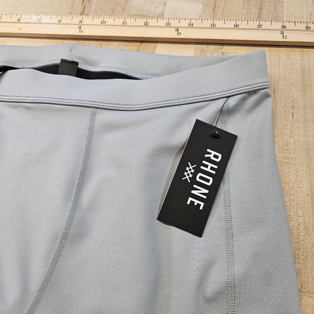 Rhone NWT Compression Thermal Run Fleece Tight Mens Size XLARGE Abyss Gray New - Picture 7 of 13